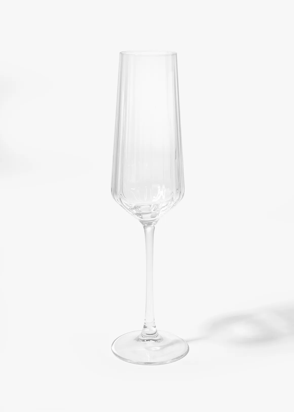 Ribbed Flute - Venice - CLEAR