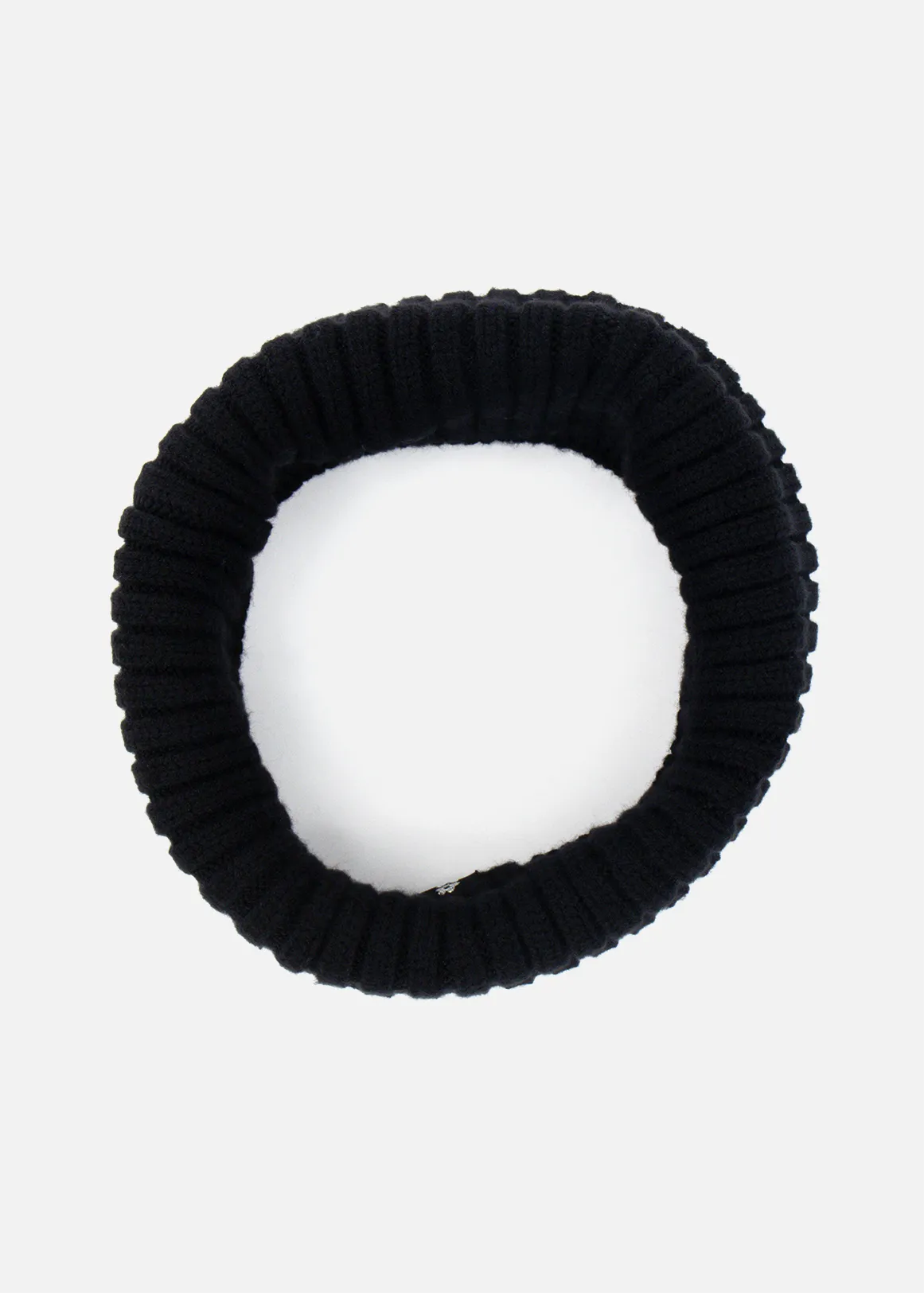 Ribbed Snood - BLACK