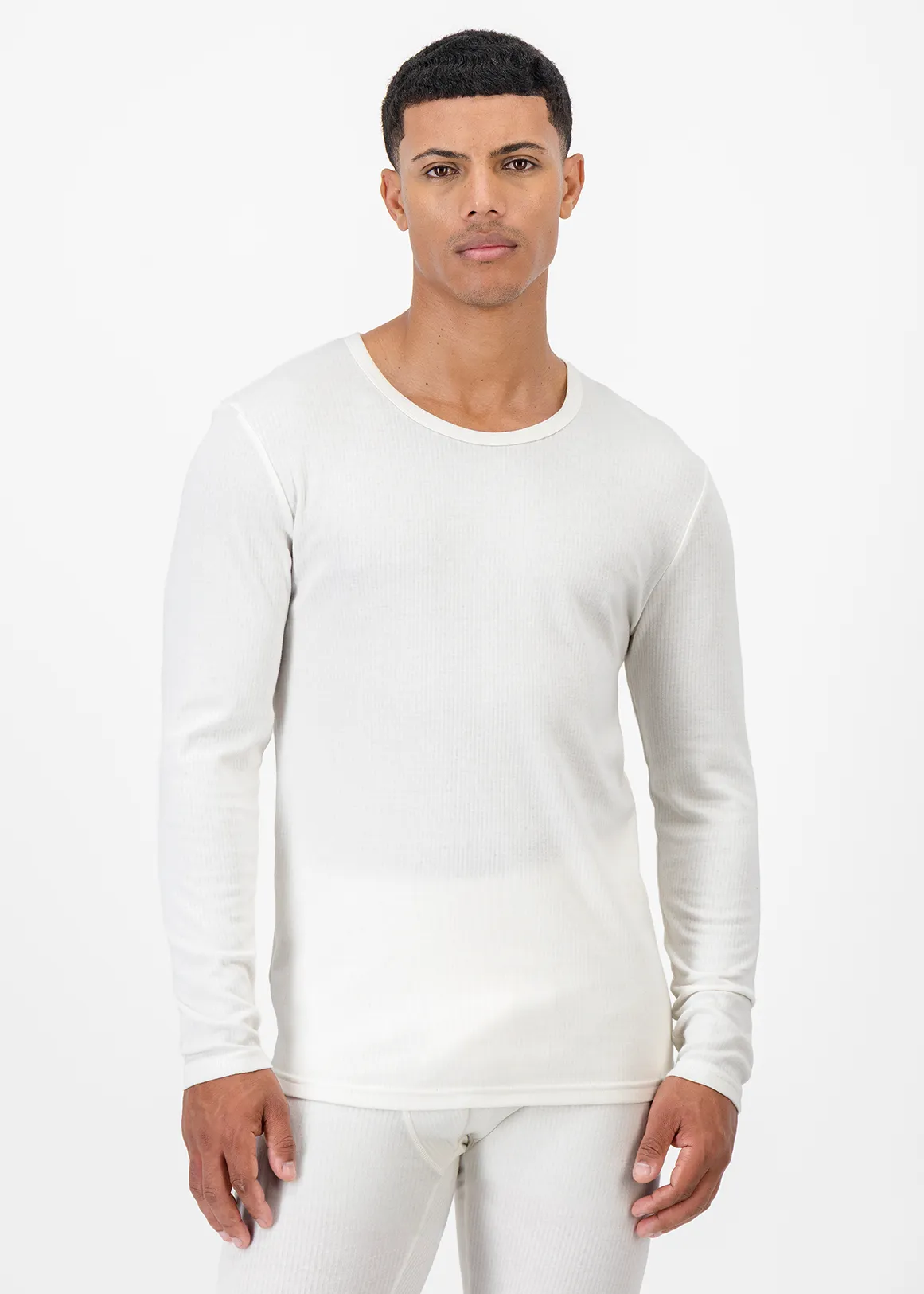 Ribbed Ultra Comfort Thermal Spencer - WHITE