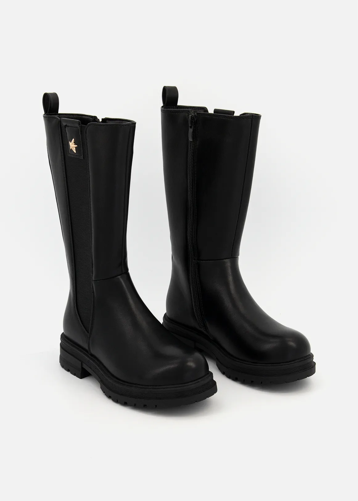 Rider Boots (Size 12-6) Older Girl - BLACK