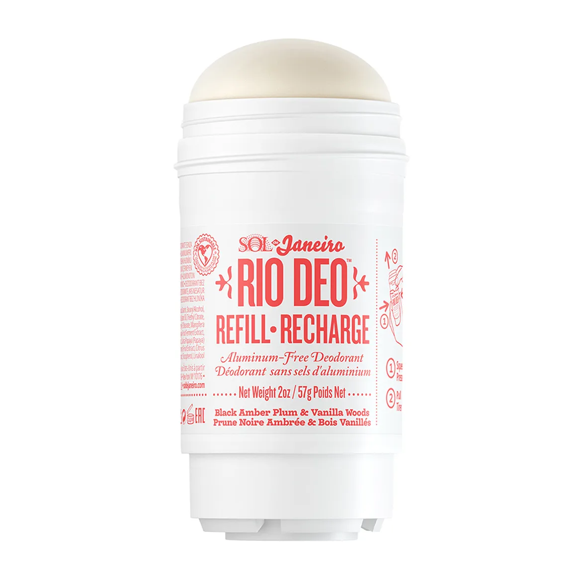 Rio Deo Aluminum-free Deodorant Cheirosa 40 Refill - Bom Dia Bright - 57g