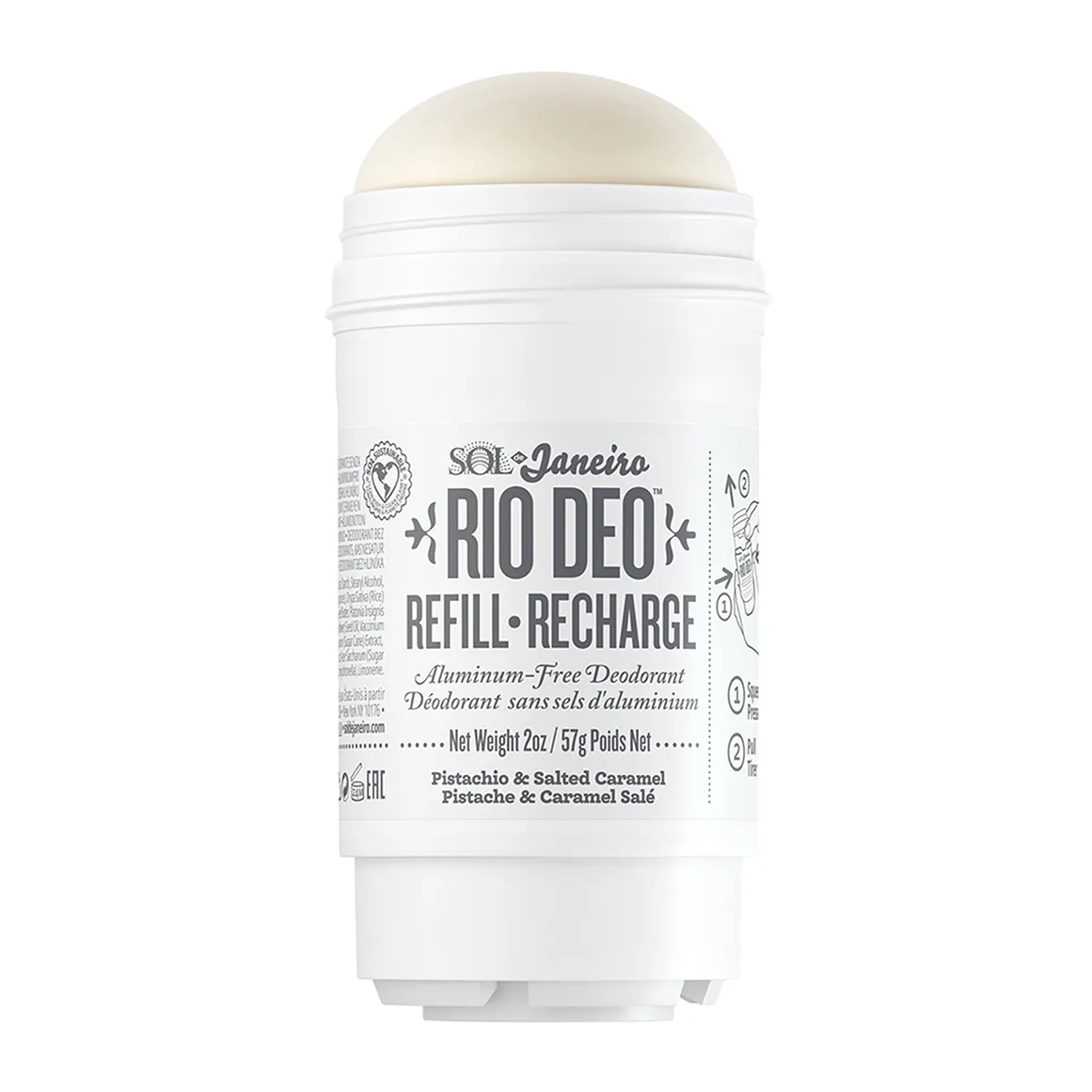 Rio Deo Aluminum-free Deodorant Cheirosa 62 Refill - Bum Bum - 57g