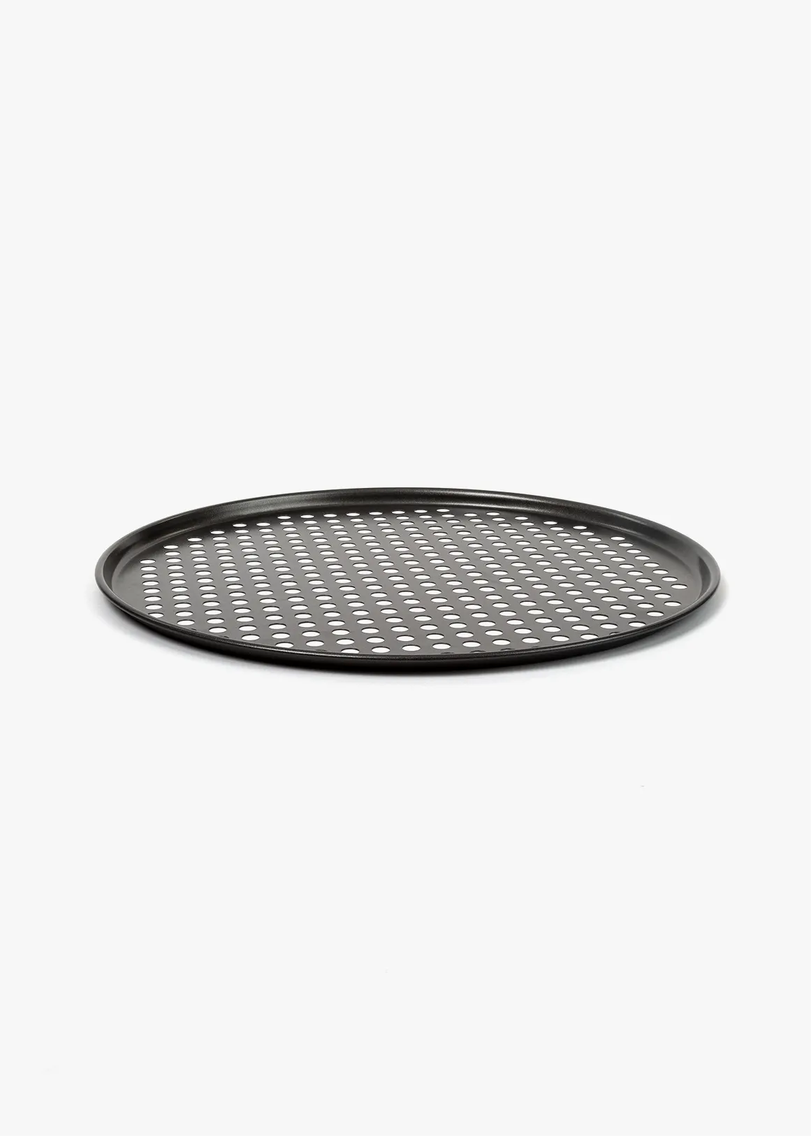 Round Carbon Steel Pizza Pan - BLACK