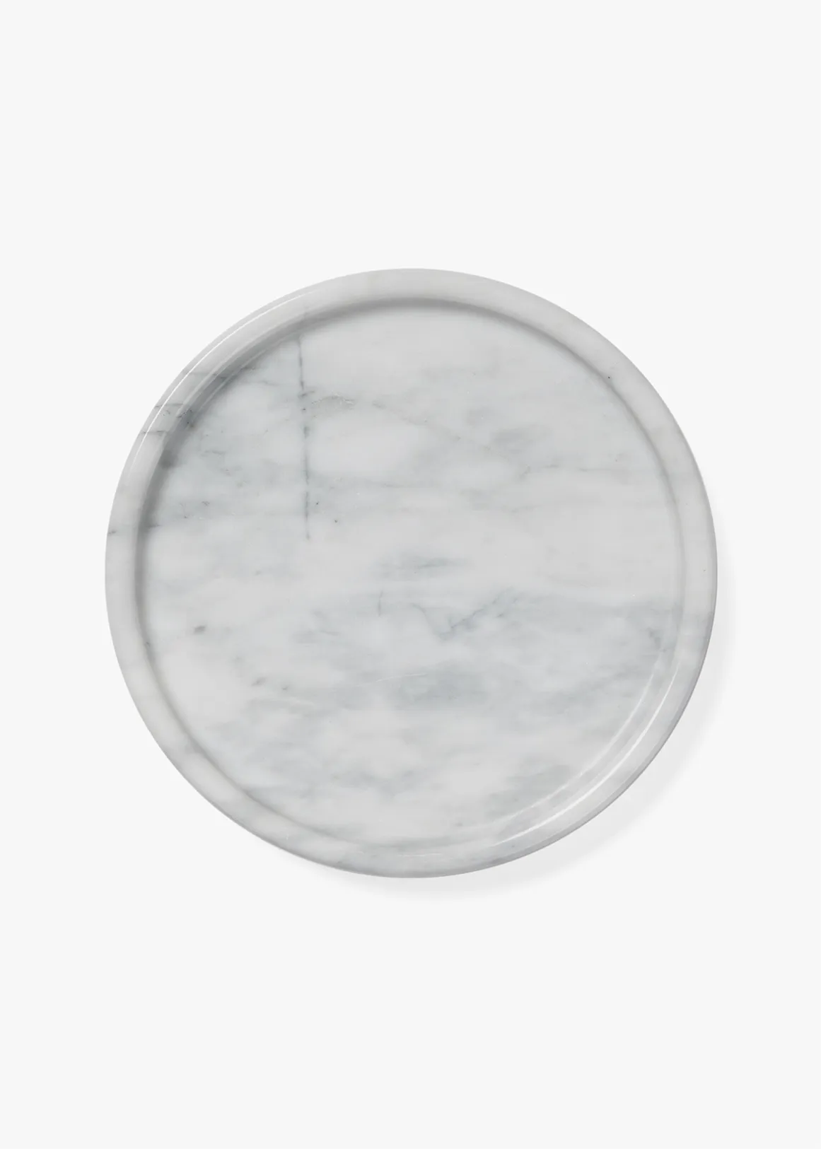 Round Marble Tray - X WHITE