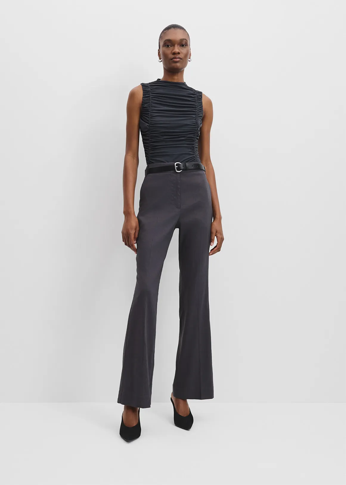 Ruched Bodysuit - CARBON