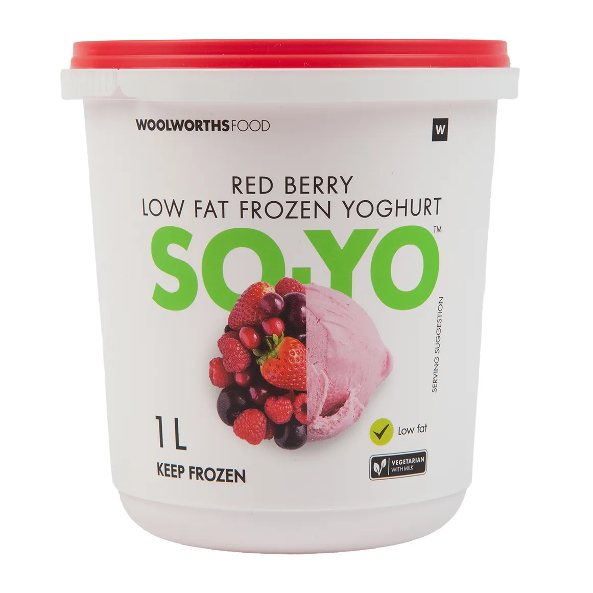 SO.YO™ Red Berry Low Fat Flavoured Frozen Yoghurt 1 L