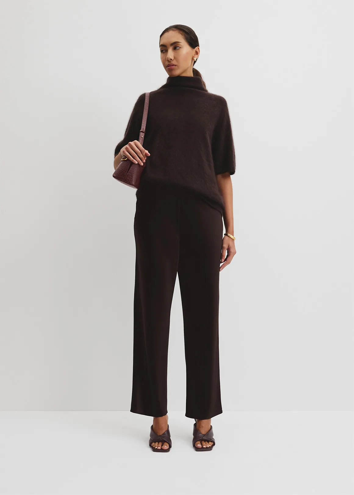 Satin Pant - COCOA BEAN
