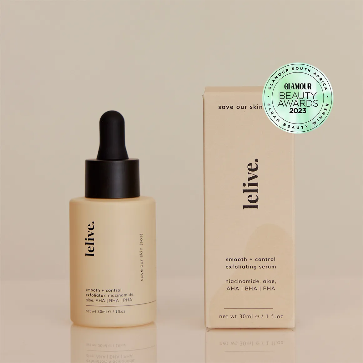 Save Our Skin (Sos) | Peach + Aloe AHA/BHA Exfoliator - 30ml