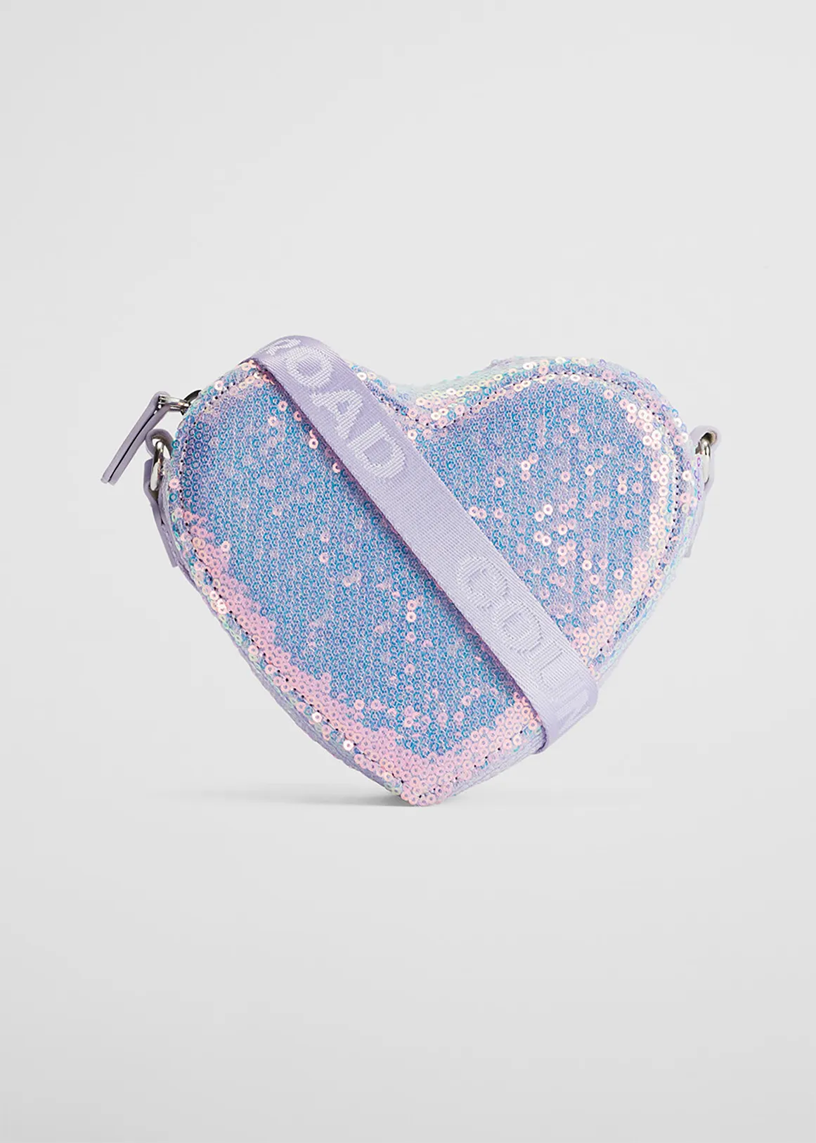 Sequin Heart Crossbody - LILAC