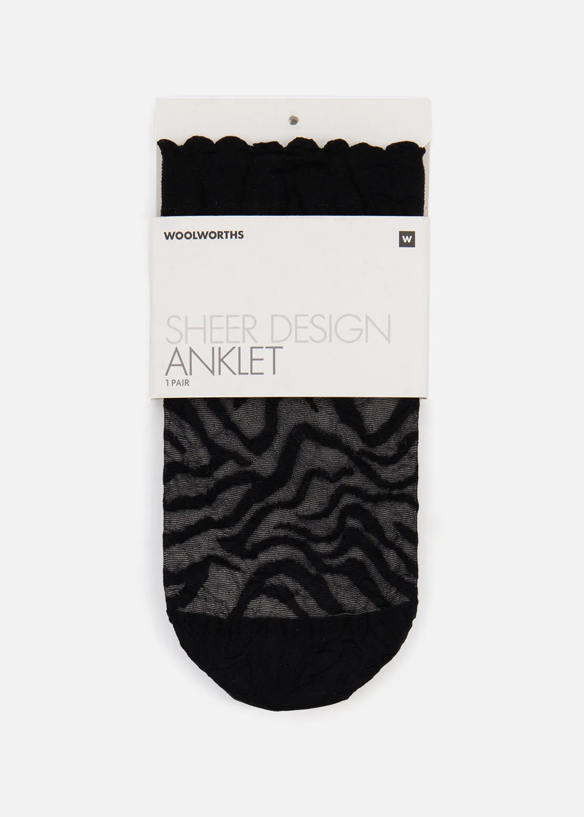 Sheer Tiger Anklets - X BLACK
