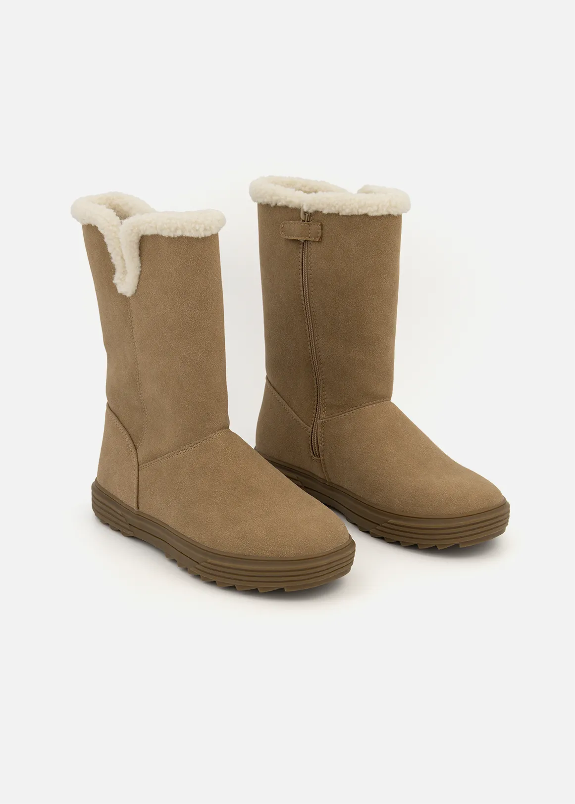 Sherpa Boots (Size 1-6) Older Girl - TAN