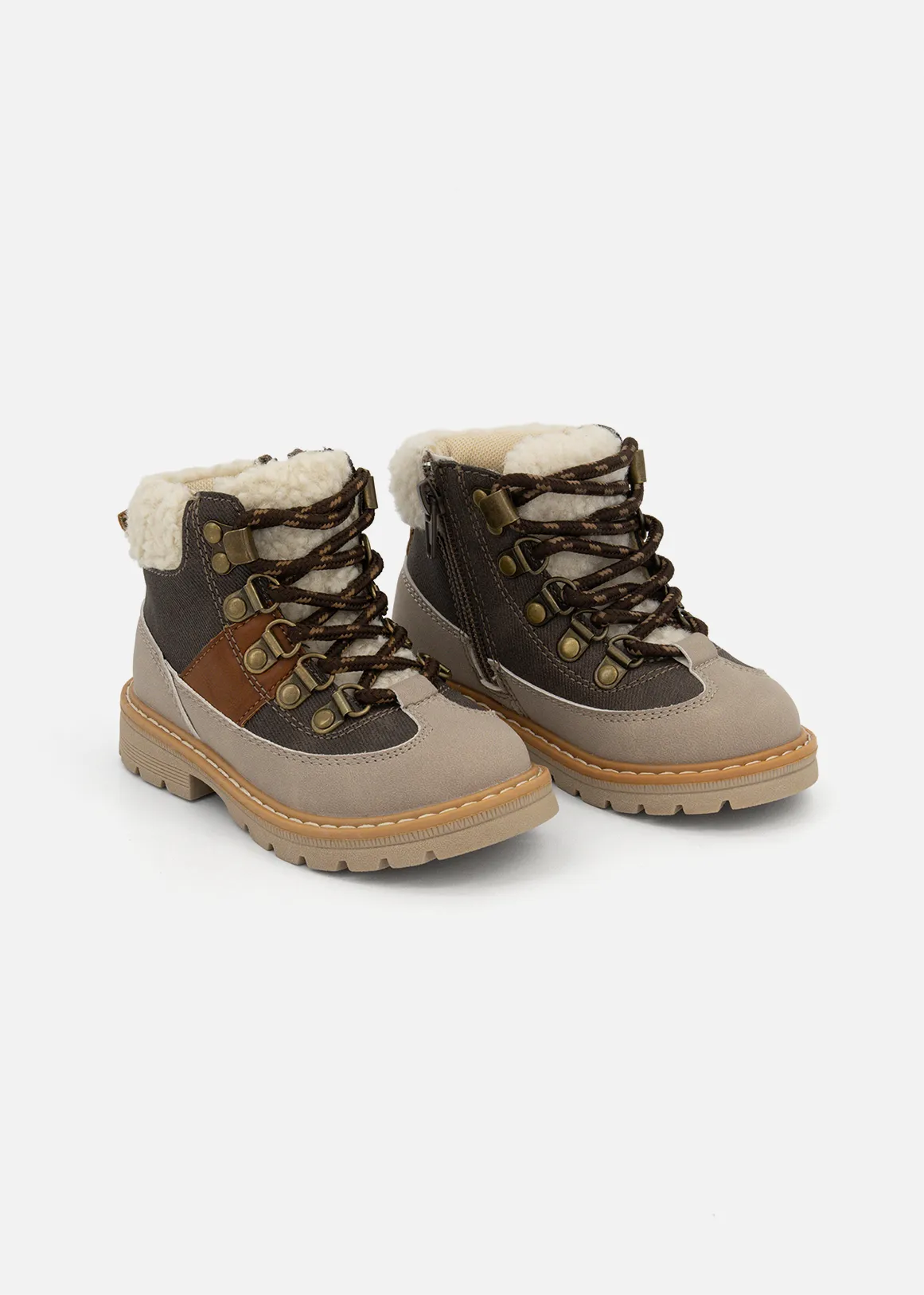 Sherpa Hiking Boots (Size 5-13) Younger Boy - X GREY