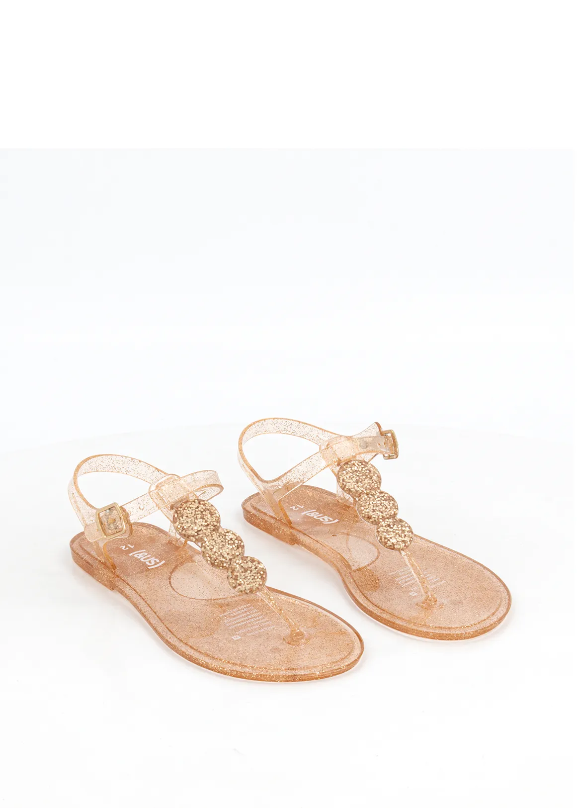 Shimmer Jelly Sandals (Size 12-6) Older Girl - GOLD