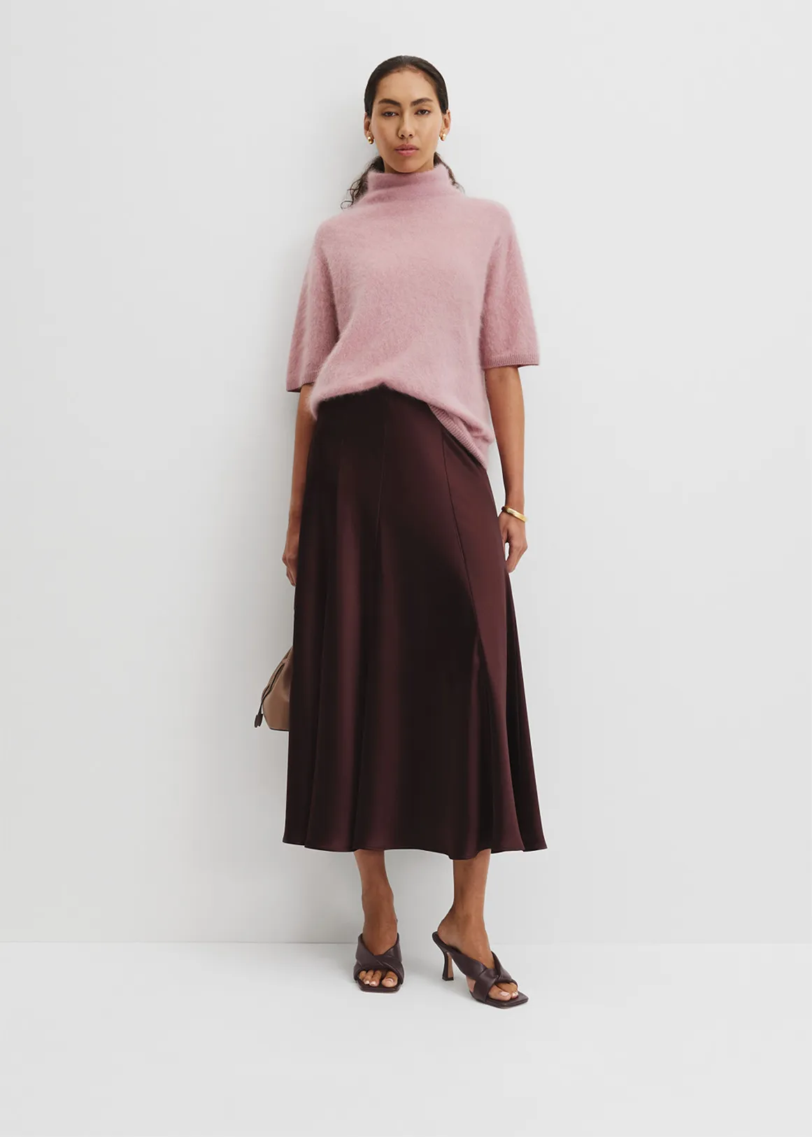 Short Sleeve Fluffy Knit - GERANIUM