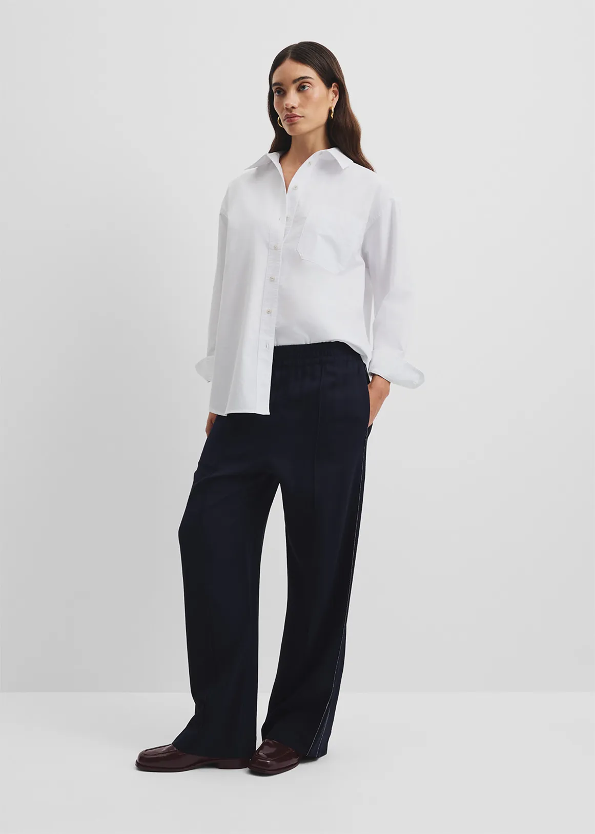 Side Stripe Pant - NAVY