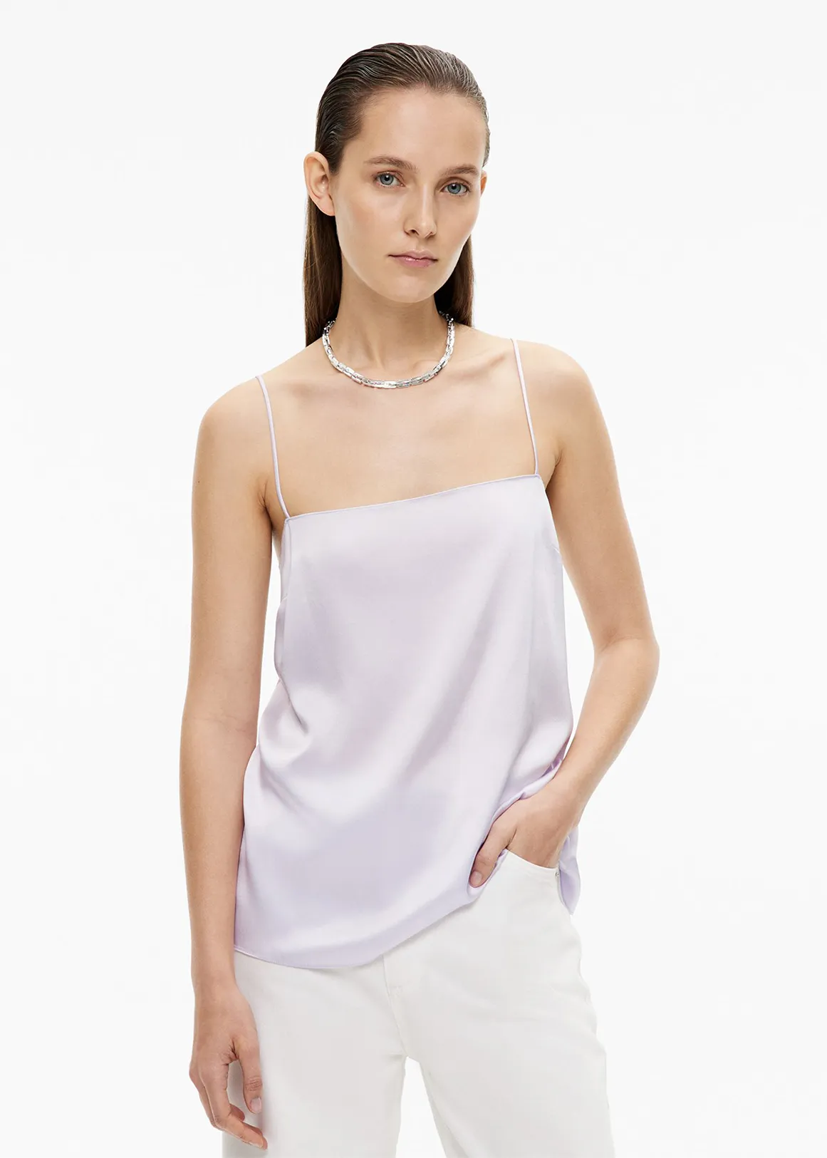 Silk Camisole - LILAC TINT
