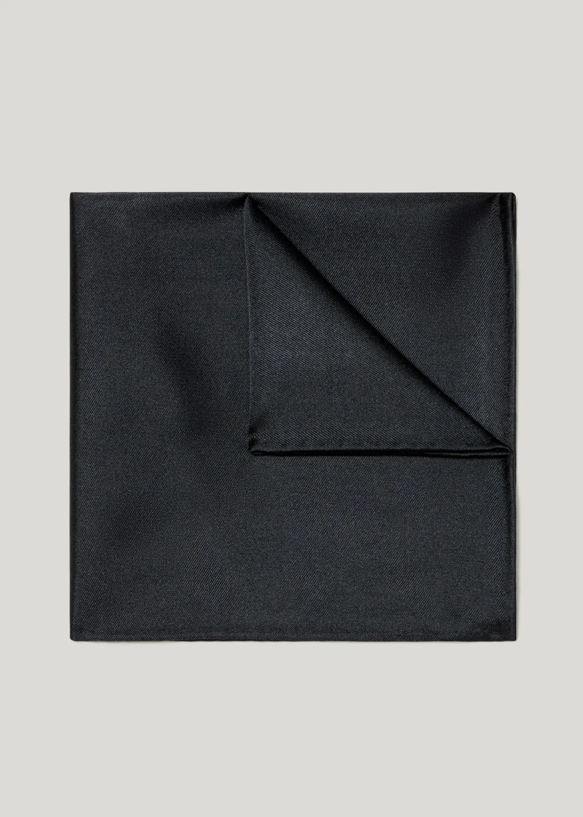 Silk Pocket Square - BLACK