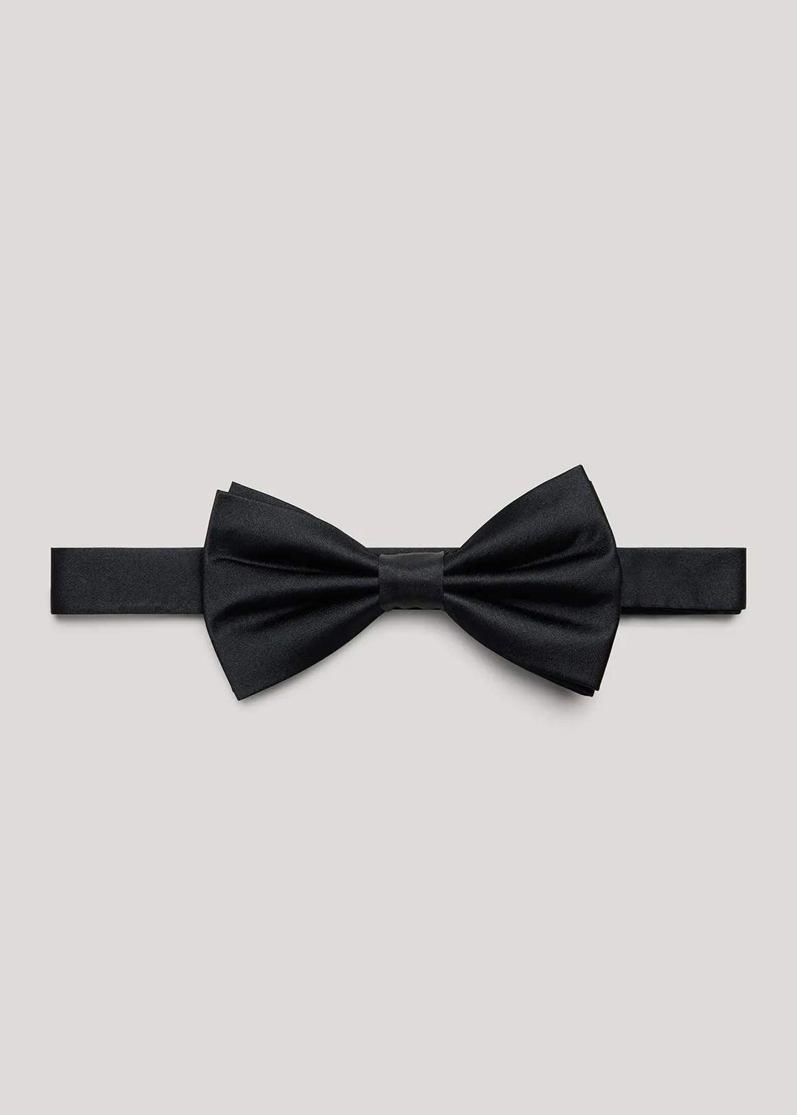 Silk Satin Bow Tie - BLACK