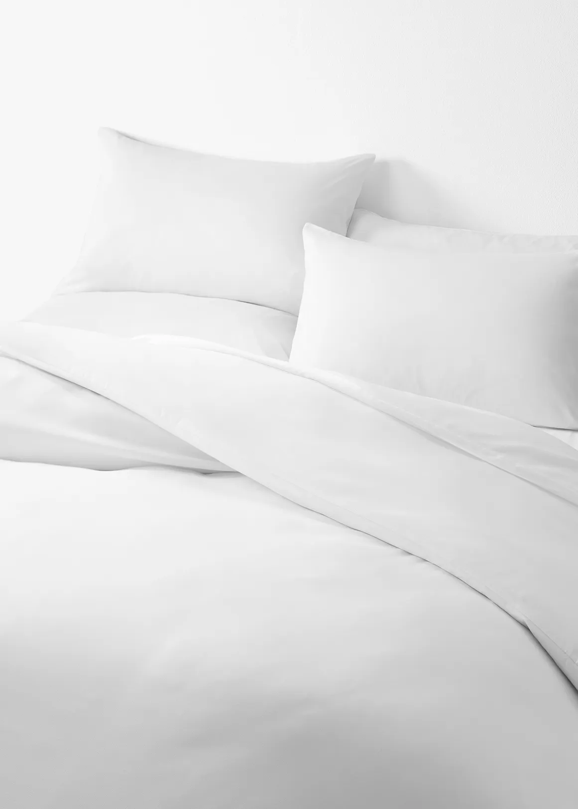 Silky Soft Hypoallergenic Recycled Microfibre Duvet Cover Set - WHITE