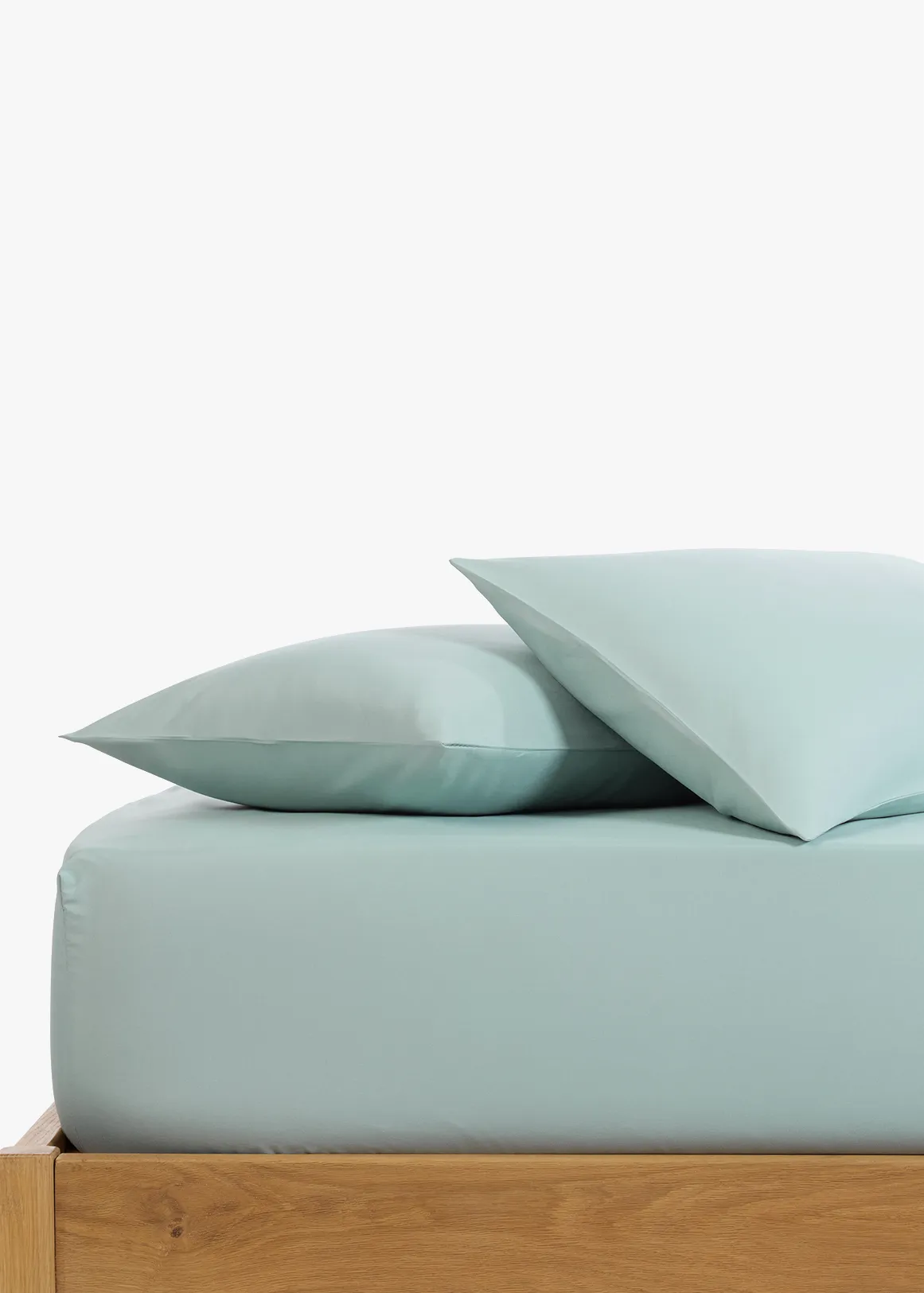 Silky Soft Hypoallergenic Recycled Microfibre Pillowcase 2 Pack - LIGHT BLUE