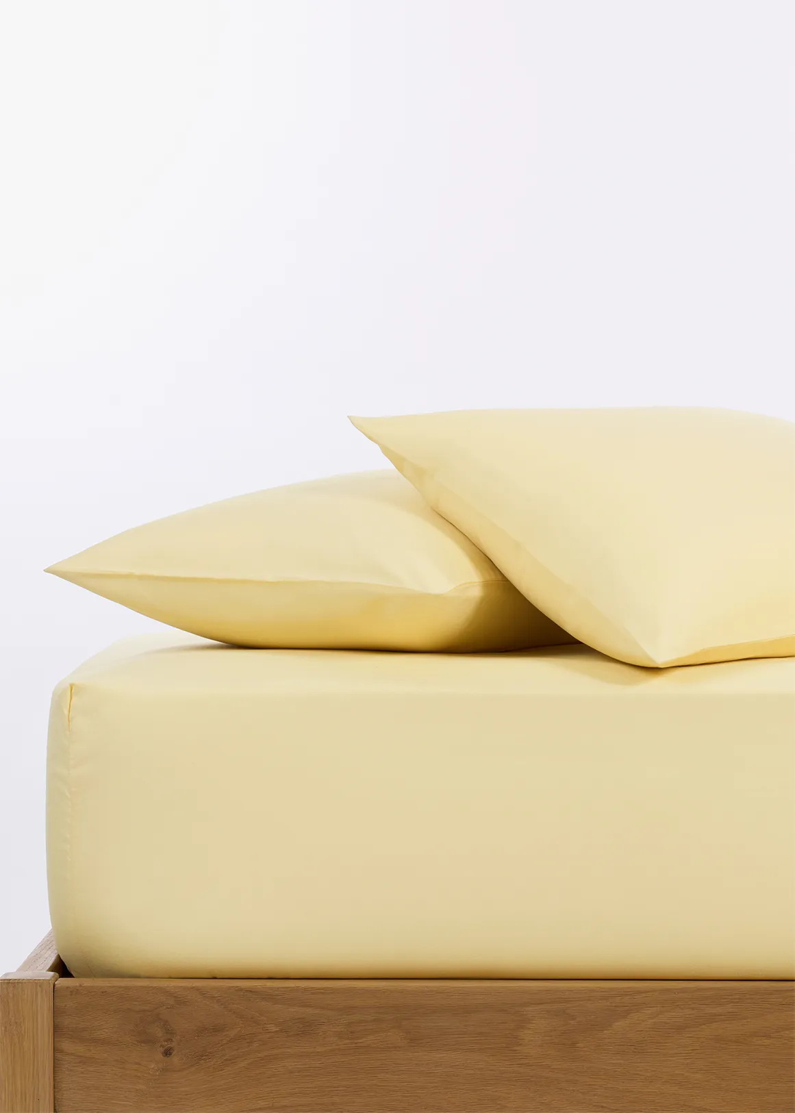 Silky Soft Hypoallergenic Recycled Microfibre Pillowcase 2 Pack - LIGHT YELLOW
