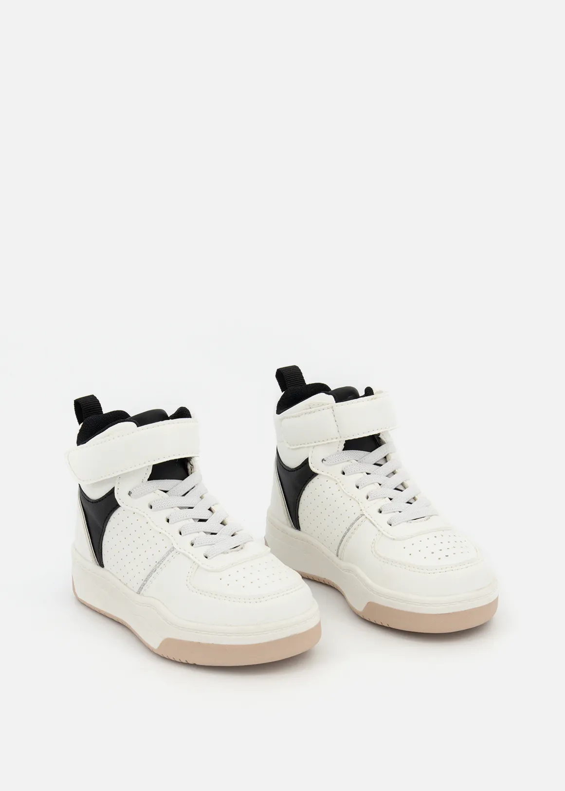 Skater High Top Sneakers (Size 5-13) Younger Girl - X WHITE