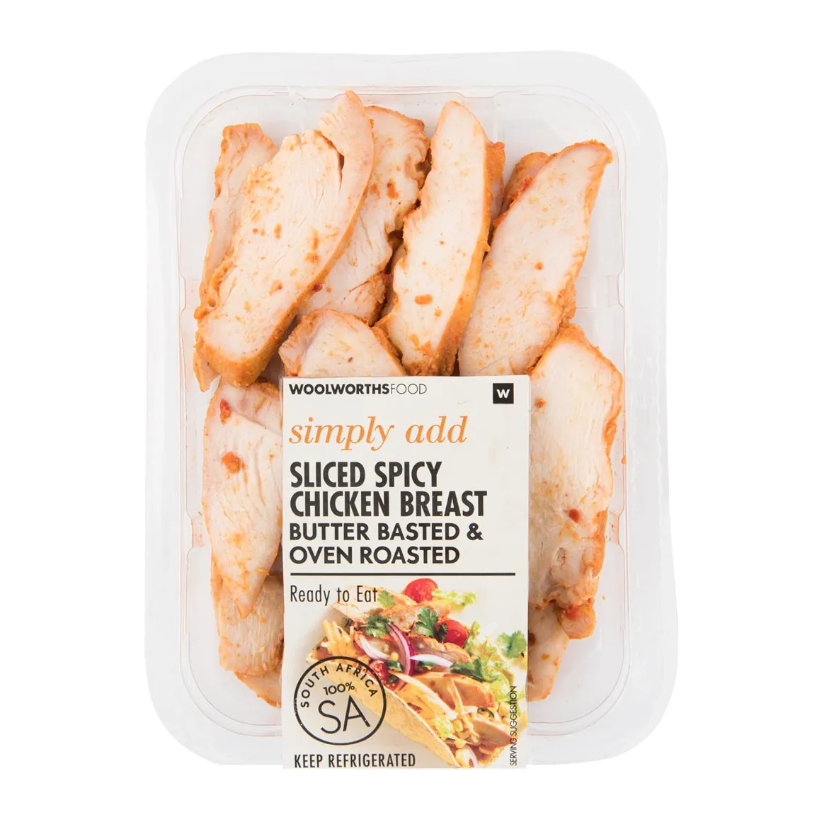 Sliced Spicy Butter Basted Chicken Breast 140 g