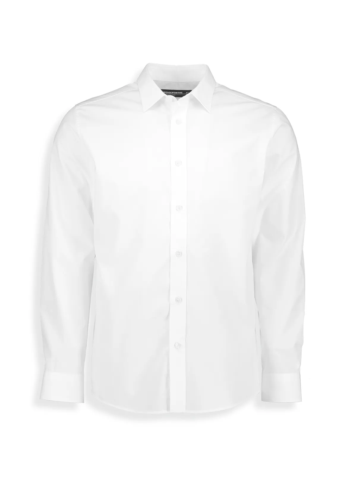 Slim Fit Easy Care Cotton Blend White Shirt