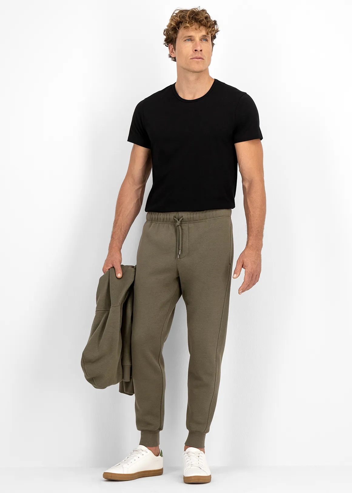 Slim Fit Fleece Joggers - KHAKI