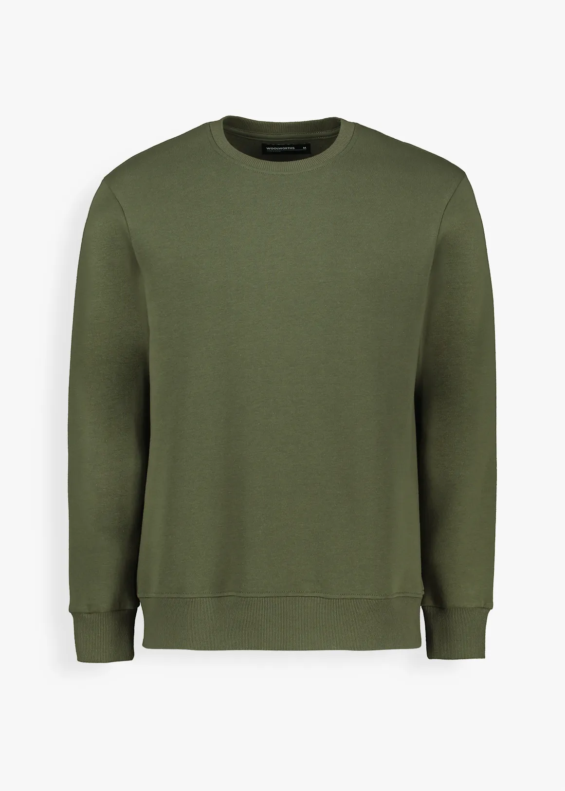 Slim Fit Fleece Sweatshirt - KHAKI