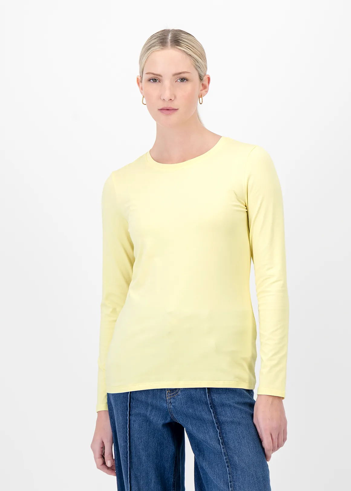 Slim Fit Modal Blend T-shirt - LIGHT YELLOW