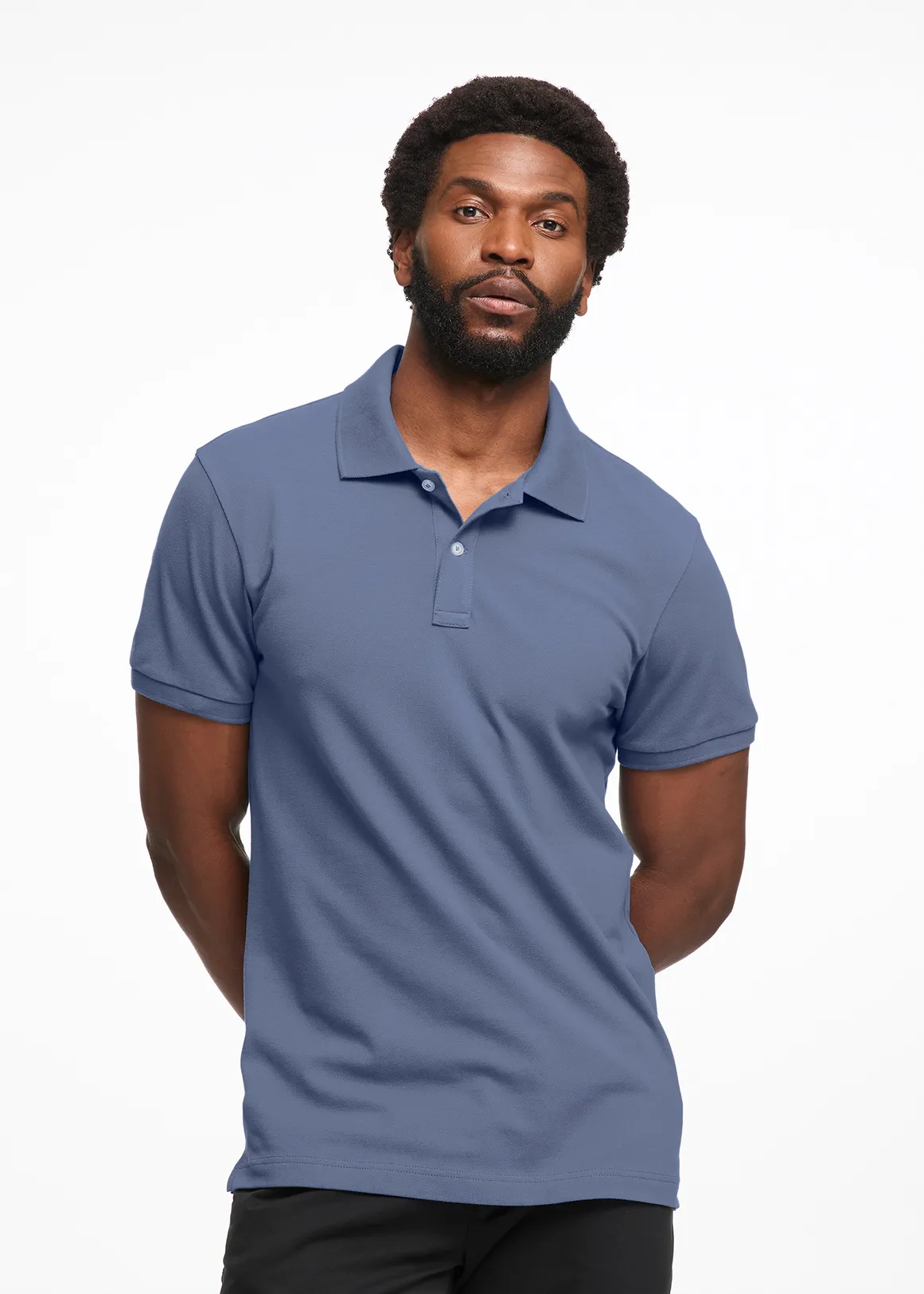 Slim Fit Pique Golfer - INDIGO