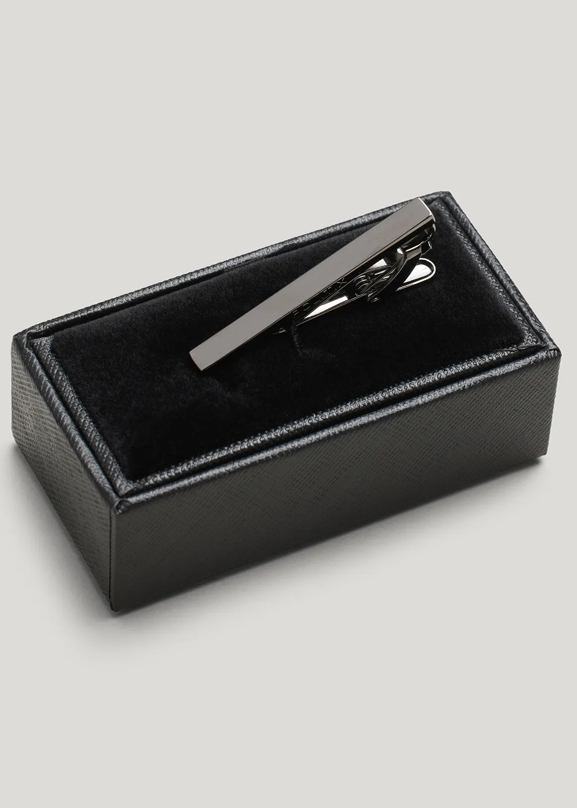 Slim Line Metal Tie Pin - GUNMETAL