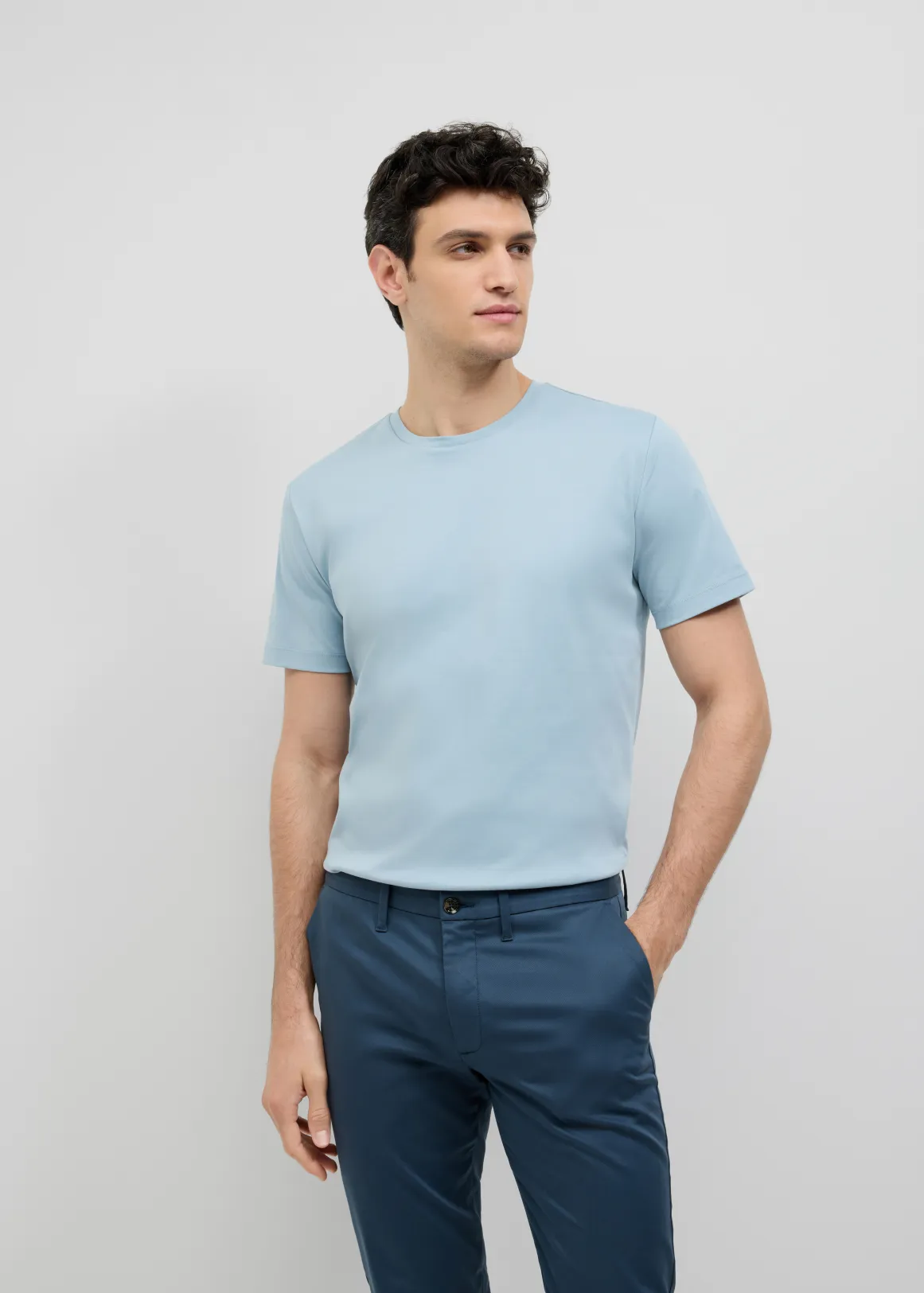 Slim Travel Tee - SKY BLUE