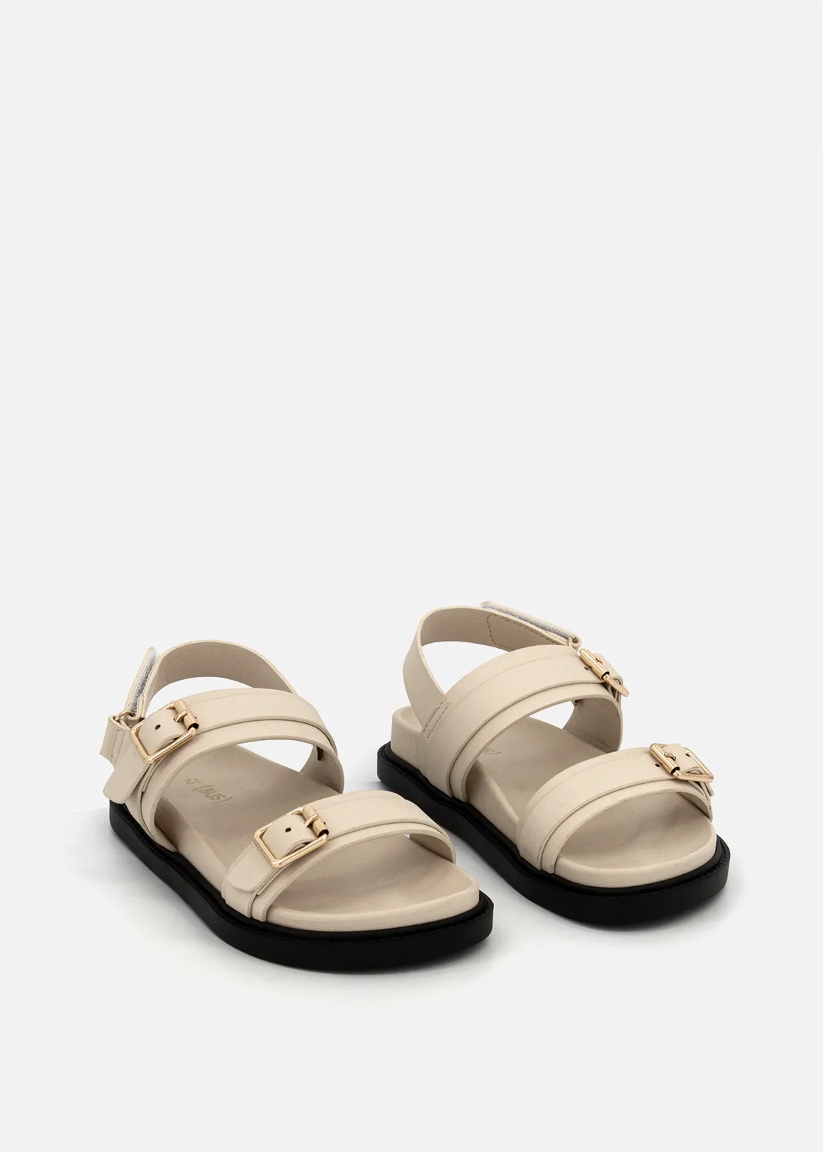 Sling Back Chunky Sandals (Size 12-6) Older Girl - NATURAL