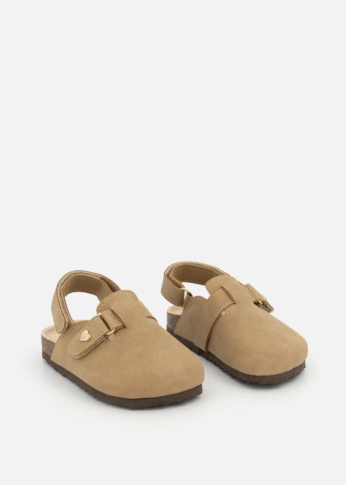 Slingback Cork Sandals (Size 5-13) Younger Girl - TAUPE