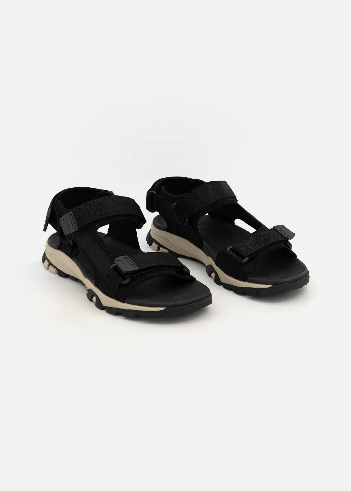 Slingback Open Outdoor Sandals - BLACK