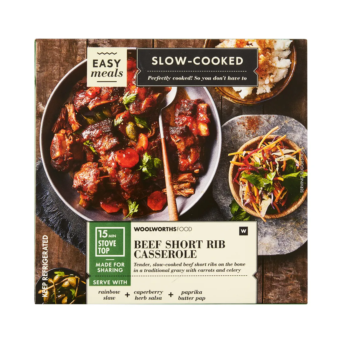 Slow Cooked Beef Short Rib Casserole Avg 1 kg