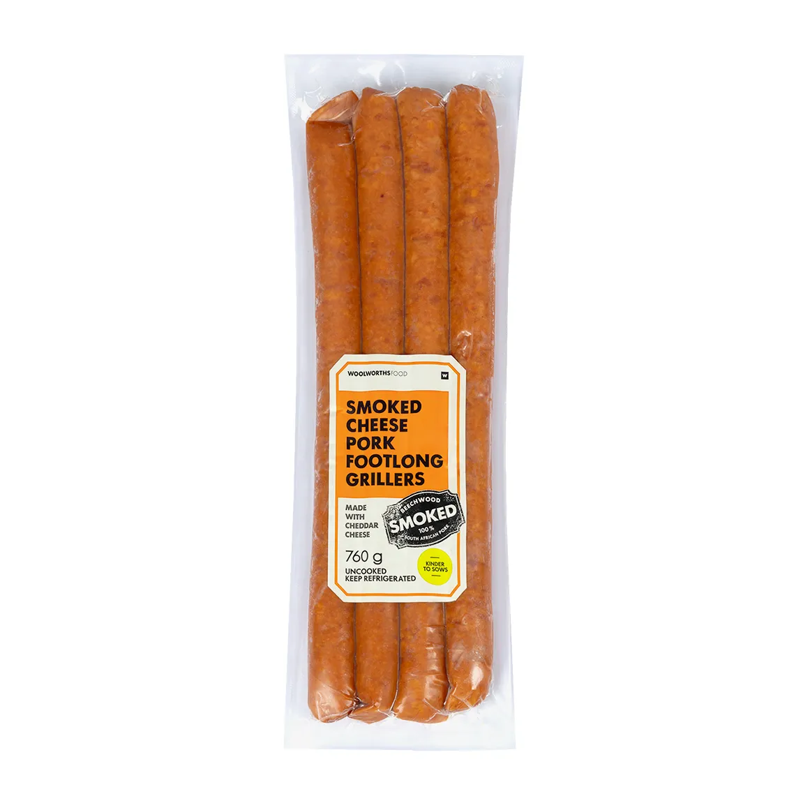 Smoked Cheese Pork Footlong Grillers 760 g