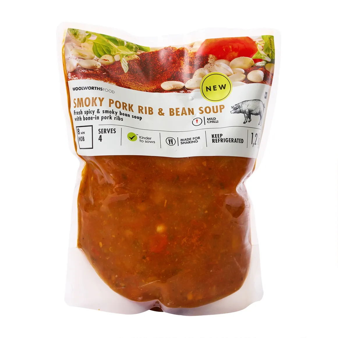 Smoky Pork Rib & Bean Soup 1.2 kg