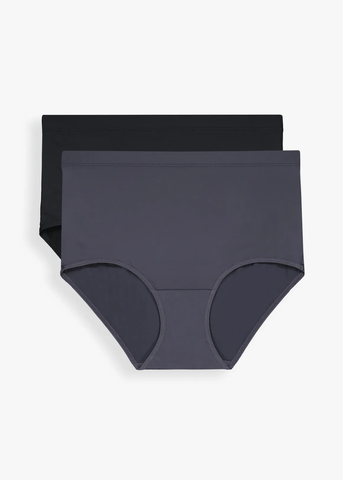 Smooth Soft Touch Briefs 2 Pack - New Neutrals - X CHARCOAL
