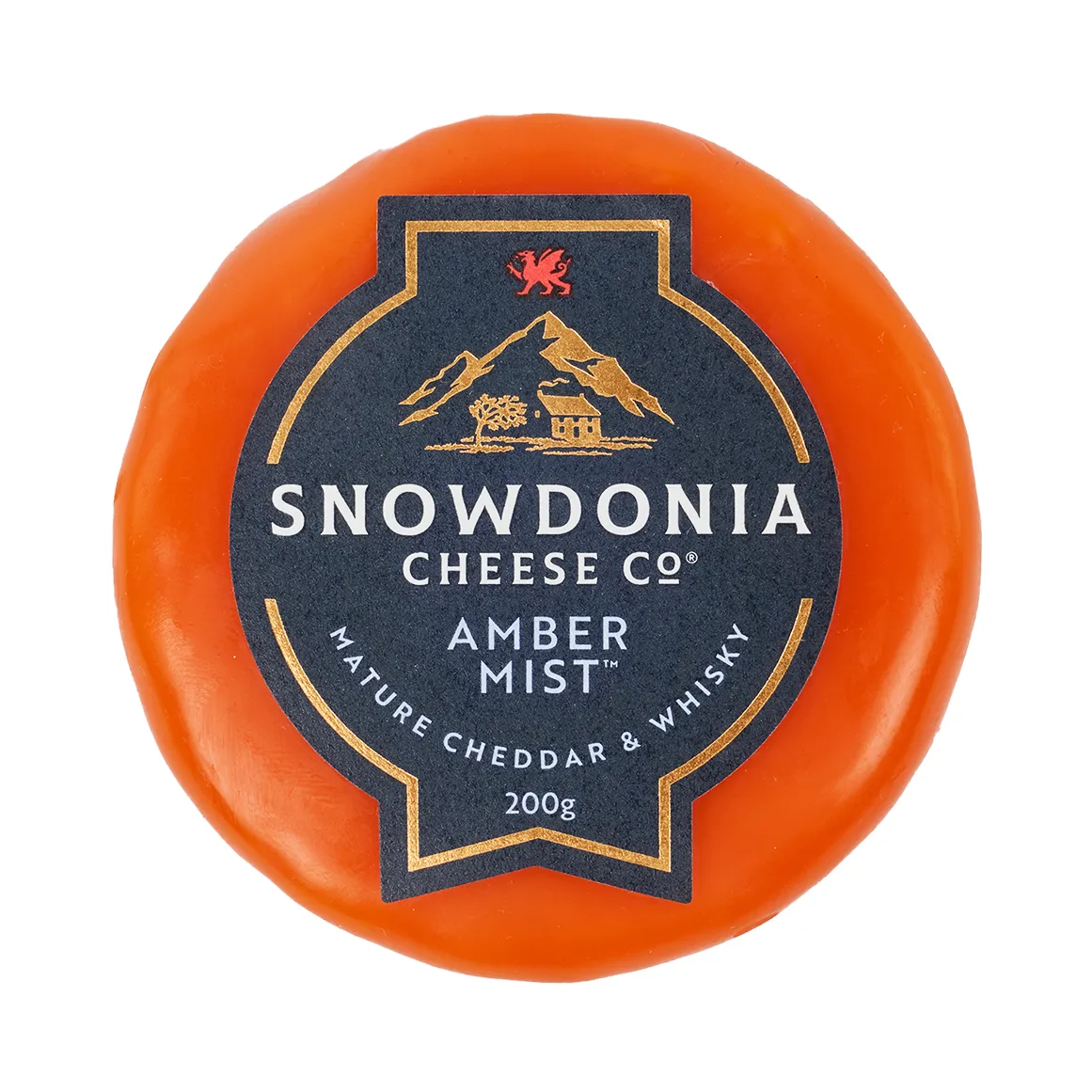 Snowdonia Cheese Co® Amber Mist™ Mature Cheddar & Whisky 200 g
