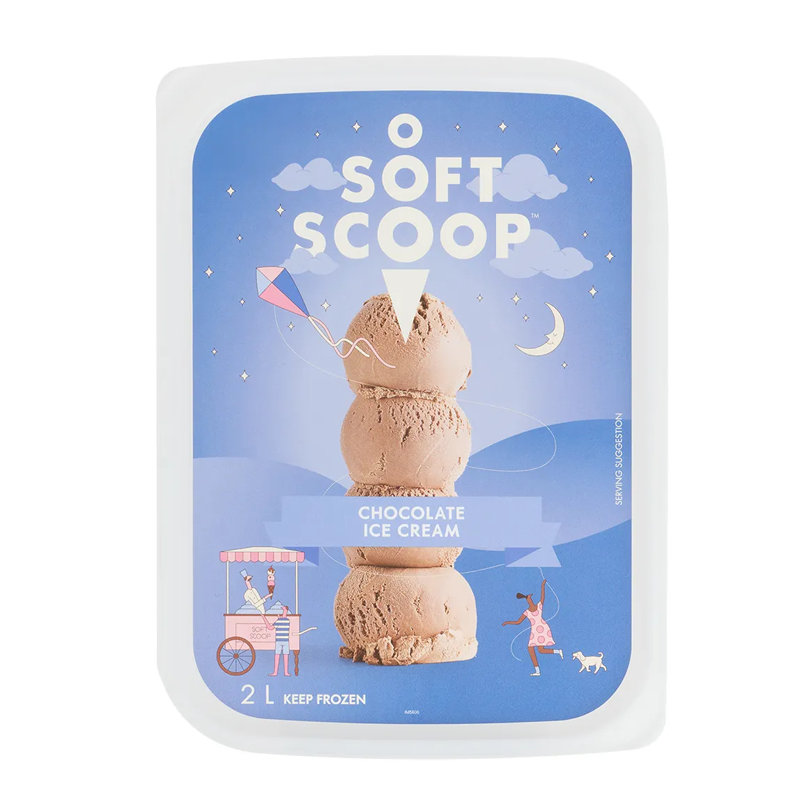 Soft Scoop Chocolate Ice Cream 2 L