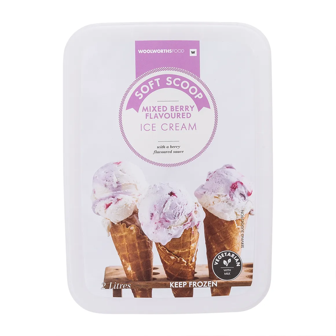 Soft Scoop Mixed Berry Flavoured Ice Cream 2 L