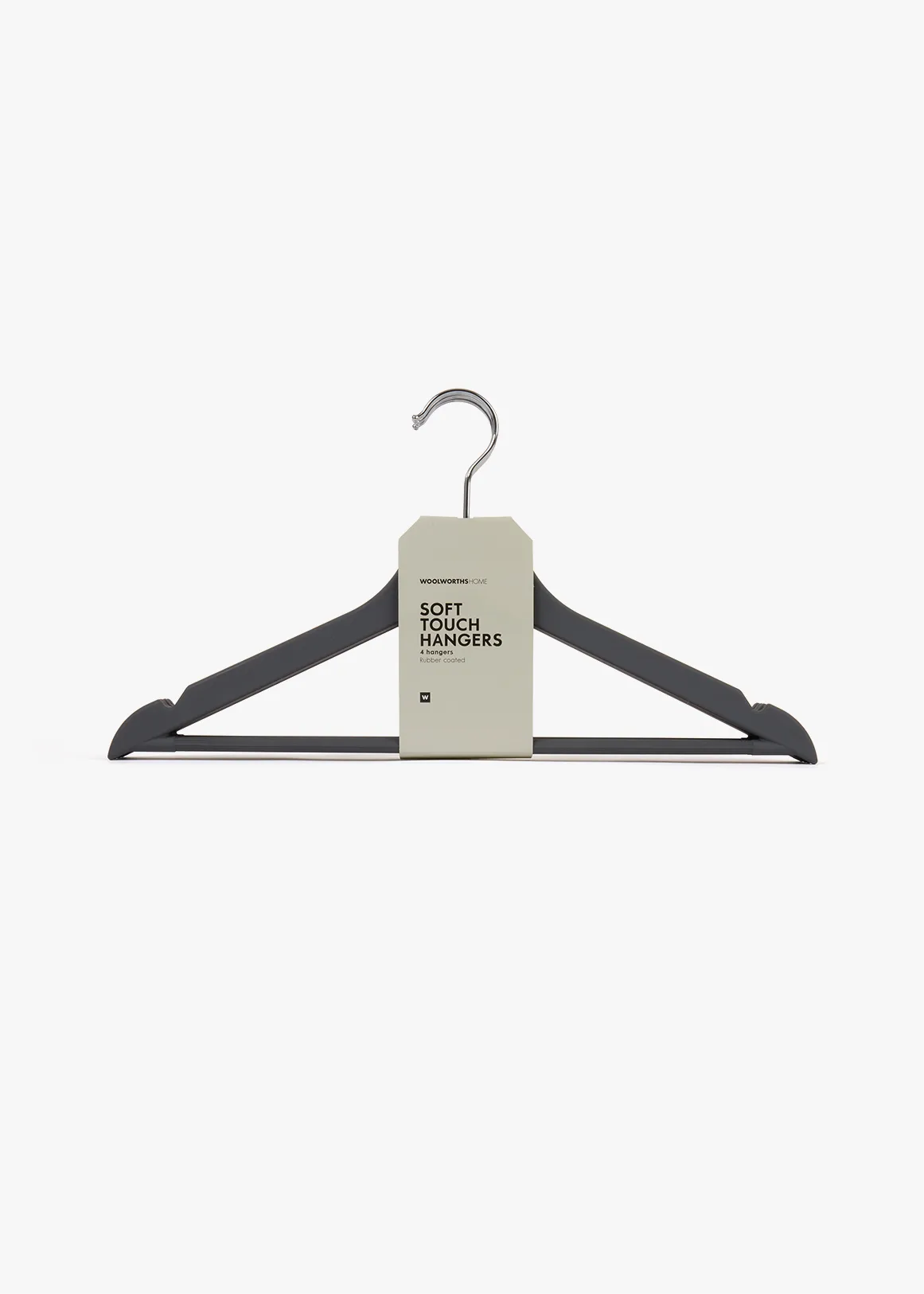 Soft Touch hanger 4 Pack - GREY