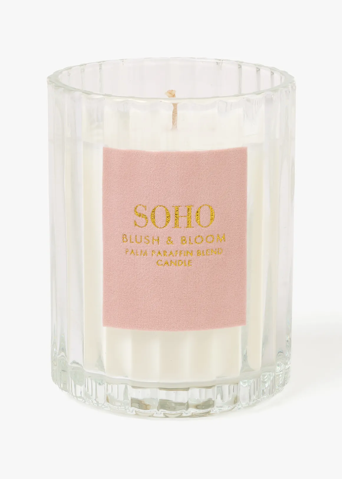 Soho Glass Scented Candle - PINK