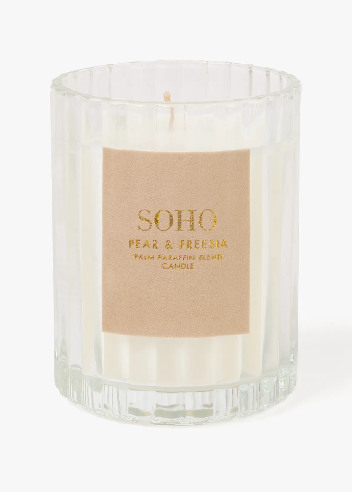 Soho Glass Scented Candle - TAUPE