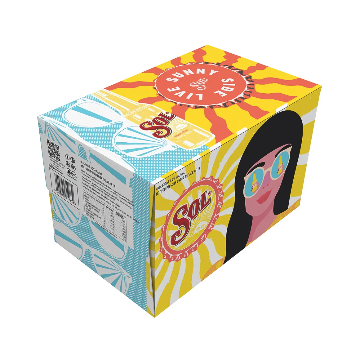 Sol Cerveza Beer 24 x 330 ml Bottles