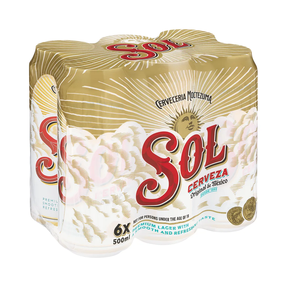 Sol Cerveza Lager 6 x 500 ml