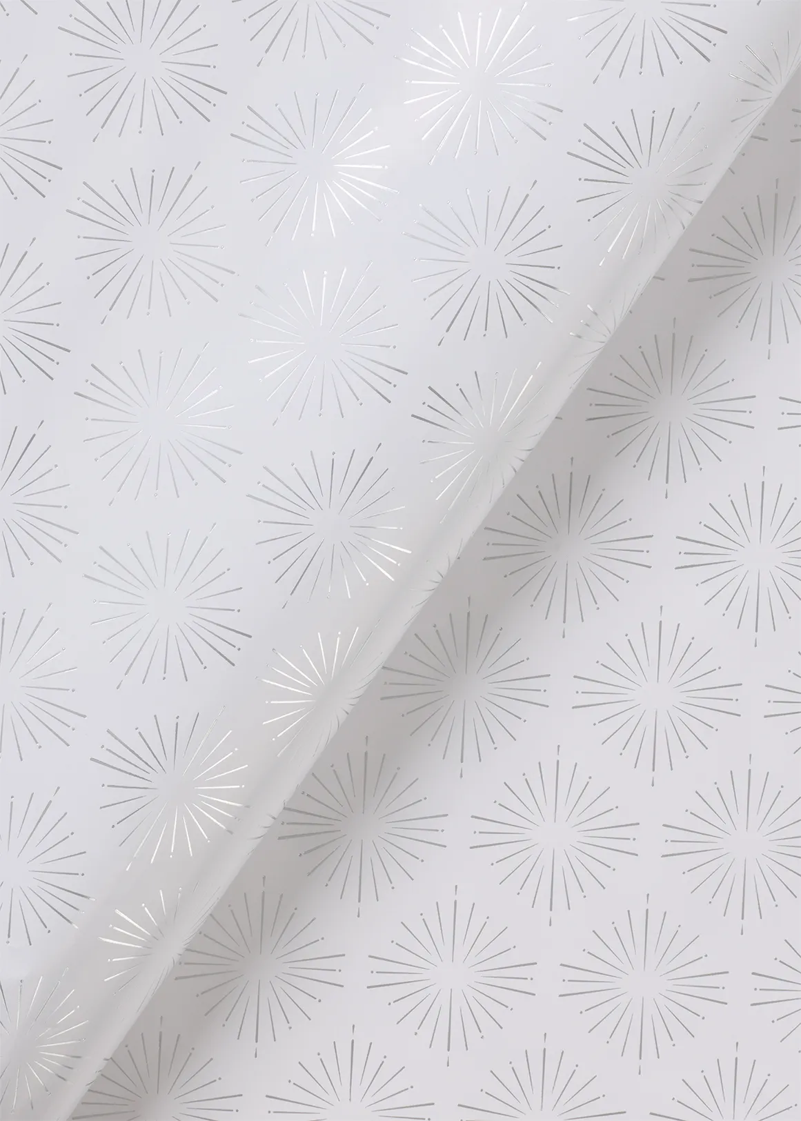 Sparkly Celebration Star Gift Wrap 2 m x 700 mm - SILVER